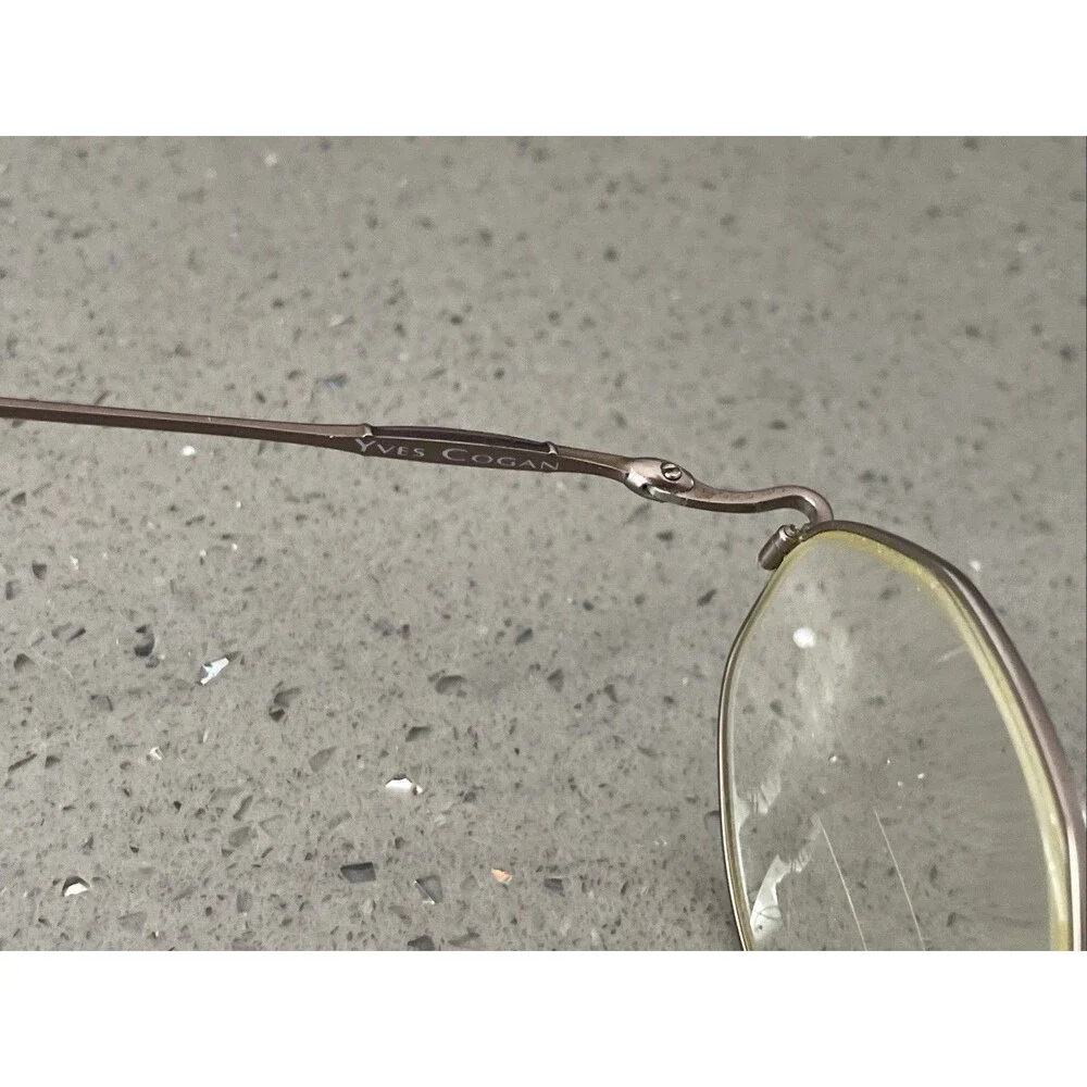 Yves Cogan Y112 ABR 52-19-135 Gold Eyeglasses Frames ONLY bronze full rim